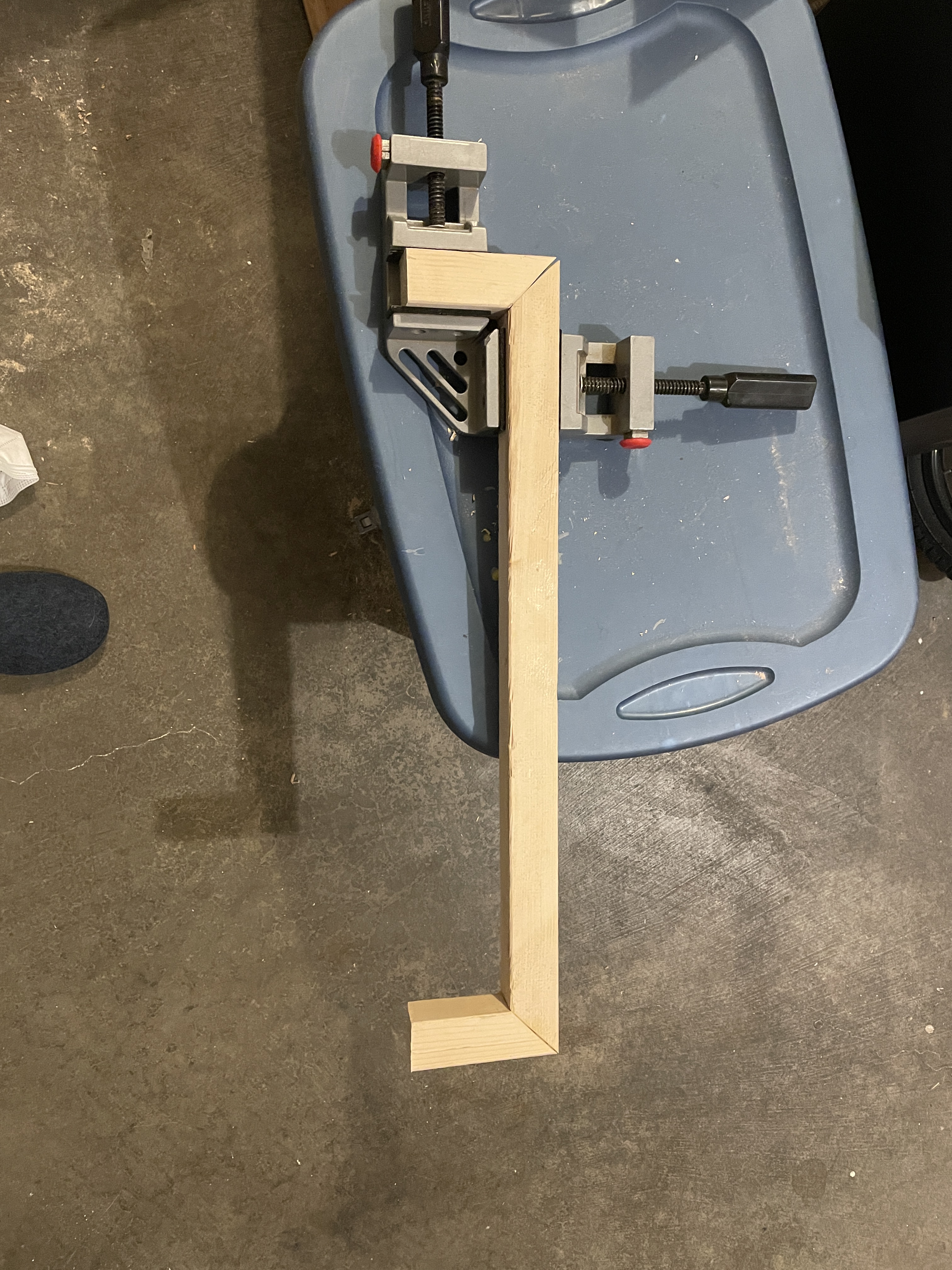 45 degree towel rack attempt